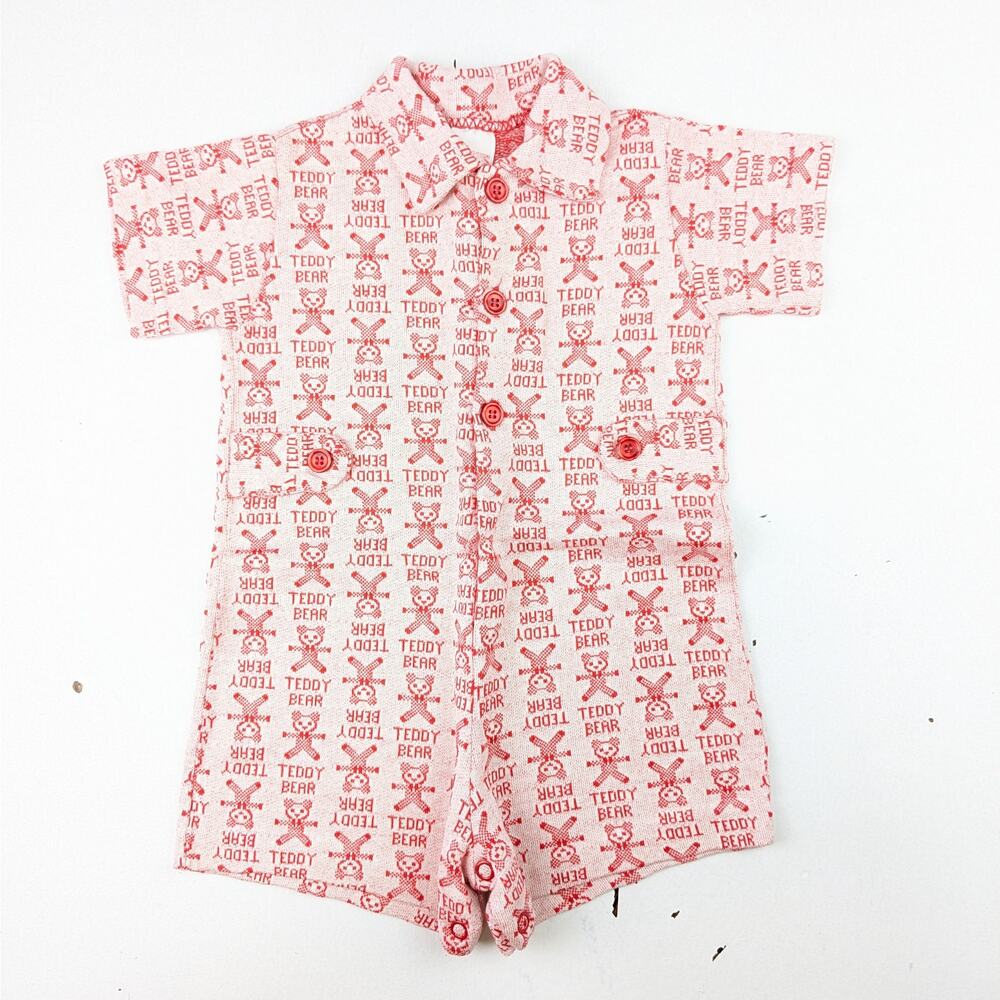 Vintage Buster Brown Teddy Bear Romper